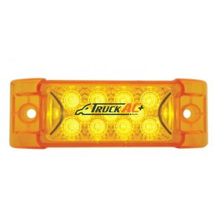 13 LED Reflector Rectangular Light (Clearance/Marker) - Amber LED/Amber Lens - United Pacific 39592B