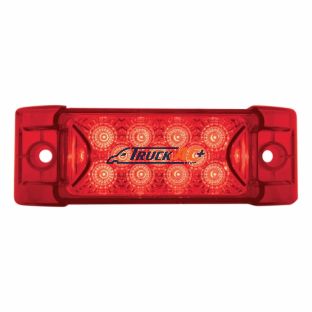 13 LED Reflector Rectangular Light (Clearance/Marker) - Red LED/Red Lens - United Pacific 39593