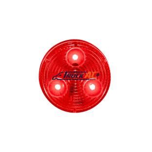 3 LED 2" Round Low Profile Light (Clearance/Marker) -Red LED/Lens - United Pacific 36108B
