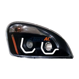 A06-51907-007 Blackout Projection Headlight With White LED Position Light For 2008-2017 Freightliner Cascadia - Passenger - United Pacific 31271