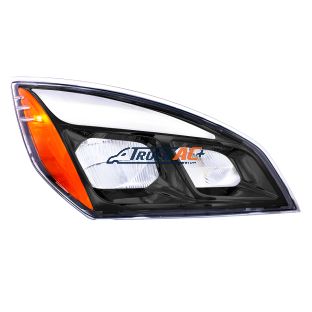 A66-01405-003, A66-01512-003 Black LED Headlight For 2018-2024 Freightliner Cascadia - Passenger - United Pacific 35740