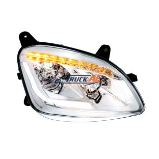 Chrome LED Headlight W/Sequential LED Turn Signal For Peterbilt 579 (2012-21) & 587 (2010-16) - Passenger - United Pacific 35916