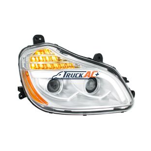 Chrome 8 LED Projection Headlight For 2013-2021 Kenworth T680-Passenger - United Pacific 32905