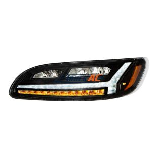 Blackout 6 LED Headlight For Peterbilt 386 (2006-2016) & 387 (2000-2011)- Driver - United Pacific 32930