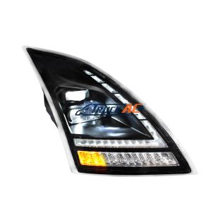 Blackout Full LED Headlight With Switchable Sequential Turn Signal. 2018-2024 Volvo VNL-Passenger - United Pacific 32939