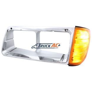 A06-20738-000, 1PC Headlight Bezel With Turn Signal For 1989-2009 Freightliner FLD - Driver - United Pacific 32336