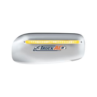 24 LED GloLight Rear Headlight Housing Cover For 2008-2023 Peterbilt 389 (Passenger)- Amber LED/Clear Lens - United Pacific 32855