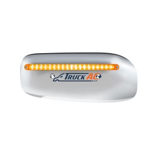 19 LED Rear Headlight Housing Cover For 2008-2023 Peterbilt 389 (Driver)-Amber LED/Lens - United Pacific 32856