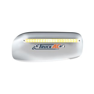19 LED Rear Headlight Housing Cover For 2008-2023 Peterbilt 389 (Passenger)-Amber LED/Clear Lens - United Pacific 32859