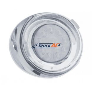 10 LED Freightliner Daytime Running Light Conversion Kit With Visor (Driver) - Amber LED/Clear Lens - United Pacific 37404
