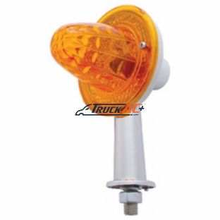 2-1/8" Arm Crystal Crystal Honda Light With Double Contact - Amber Lens - United Pacific 33443