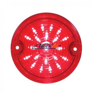 21 LED 3-1/4" Dual Function Signal Light For Harley Motorcycle With 1157 Plug - Red LED/Red Lens - United Pacific 37575