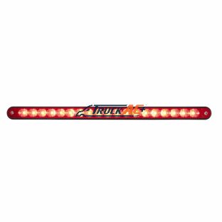 19 LED 12" Reflector Light Bar With Black Housing - Red LED/Red Lens - United Pacific 36489