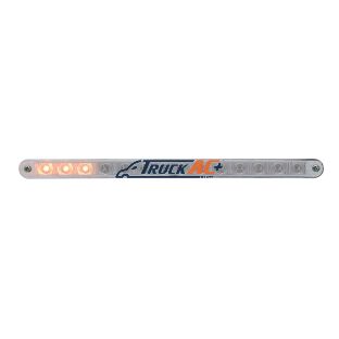 14 LED 12" Sequential Light Bar With Bezel - Amber LED/Clear Lens - United Pacific 37524