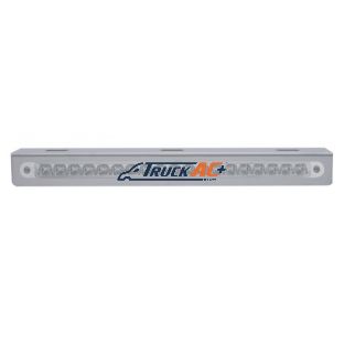12-3/4" Stainless Light Bracket With 19 LED 12" Light Bar - Amber LED/Clear Lens - United Pacific 37926
