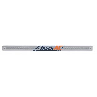 25-5/16" Stainless Light Bracket With 2X 19 LED 12" Light Bars - Amber LED/Clear Lens - United Pacific 37934
