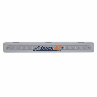 12-3/4" Stainless Light Bracket With 14 LED 12" Light Bar - Red LED/Clear Lens - United Pacific 20774
