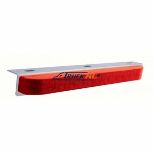 17-5/16" Stainless Light Bracket With 11 LED 17" Light Bar - Red LED/Red Lens - United Pacific 20902