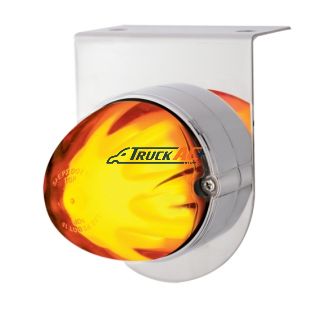 Stainless Light Bracket With 9 LED Dual Function Watermelon GloLight - Amber LED/Amber Lens - United Pacific 34416