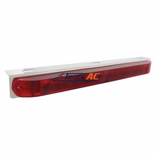 Stainless Light Bracket With 19 LED 17" Light Bar - Red LED/Red Lens - United Pacific 36709