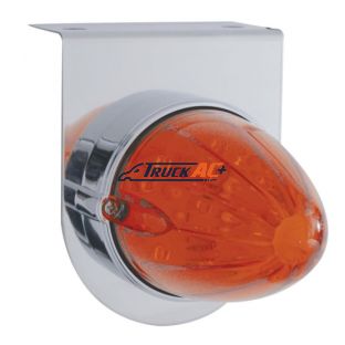 Stainless Light Bracket With 19 LED Watermelon Light - Amber LED/Dark Amber Lens - United Pacific 37303