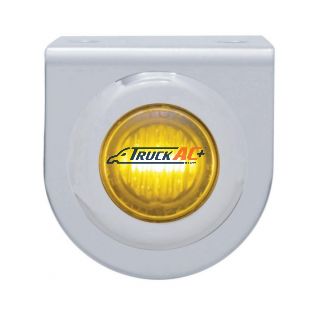 Stainless Light Bracket With 3 LED 3/4" Mini Light - Amber LED/Amber Lens - United Pacific 37825