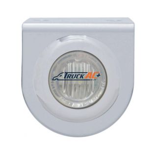 Stainless Light Bracket With 3 LED 3/4" Mini Light - Red LED/Clear Lens - United Pacific 37828