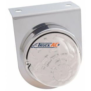 Stainless Light Bracket With 17 LED Dual Function Watermelon Lights - Amber LED/Clear Lens - United Pacific 39788