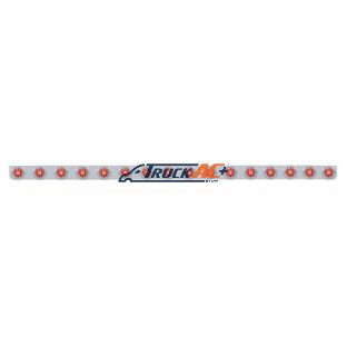 79-1/2" SS Bumper Light Bracket With 16X 9 LED 2" Beehive Lights & Bezels -Red LED & Lens - United Pacific 62850