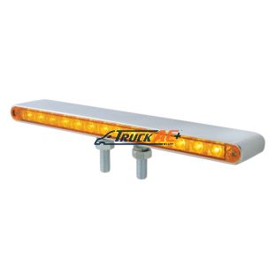 28 LED 12" Double Face Light Bar - Amber & Red LED/Amber & Red Lens - United Pacific 39204