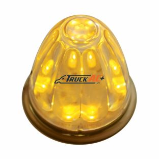11 LED Watermelon Light - Amber LED/Clear Lens - United Pacific 38429
