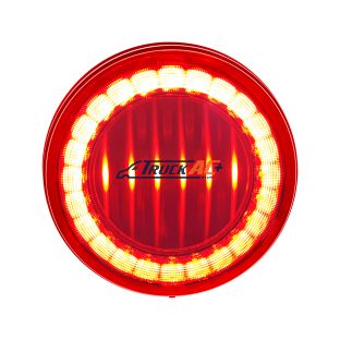 30 LED 4" Round Lumos Light I-Series (Stop, Turn & Tail) - Red LED/Red Lens - United Pacific 36085