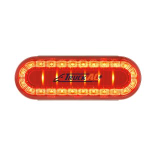 30 LED 6" Oval Lumos Light I-Series (Stop, Turn & Tail) - Red LED/Red Lens - United Pacific 36100