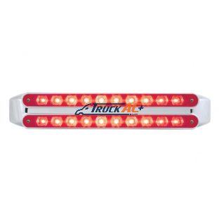 Dual 10 LED 9" Light Bars (Stop, Turn & Tail) - Red LED/Red Lens - United Pacific 37325