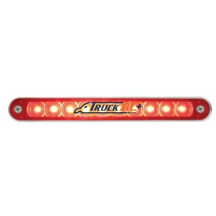 10 LED 6-1/2" Light Bar With Bezel (Stop, Turn & Tail) - Red LED/Red Lens - United Pacific 37638