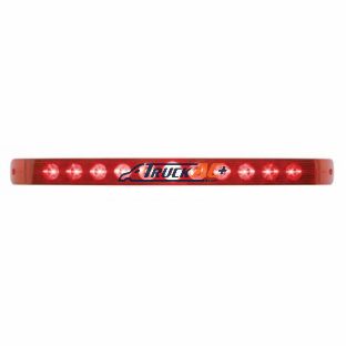 11 LED 17" Light Bar Only (Stop, Turn & Tail) - Red LED/Red Lens - United Pacific 38469B