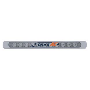 11 LED 17" Light Bar (Stop, Turn & Tail) With Chrome Bezel - Red LED/Clear Lens - United Pacific 39253