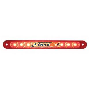 10 LED 6-1/2" Light Bar Only (Stop, Turn & Tail) - Red LED/Red Lens - United Pacific 39685B