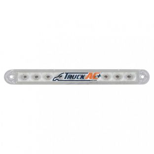 10 LED 6-1/2" Light Bar Only (Stop, Turn & Tail) - Red LED/Clear Lens - United Pacific 39687B