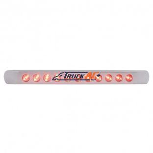 11 LED 17" Light Bar With Bezel (Stop, Turn & Tail) - Red LED/Red Lens - United Pacific 39691