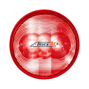 3 LED 4" Round Light (Stop, Turn, & Tail)-Red LED/Red Lens - United Pacific 38064B