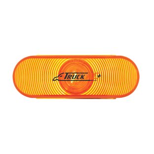 6" Oval Turn Signal Light - Amber Lens - United Pacific 31361