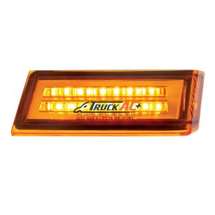 A06-90212-003, A06-90212-004, 35 LED Sequential Turn Signal Light For 2018-2025 Freightliner Cascadia - Passenger - Amber LED/Amber Lens - United Pacific 36001