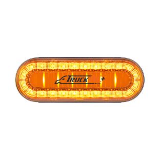 30 LED 6" Oval Lumos Light I-Series (Turn Signal) - Amber LED/Amber Lens - United Pacific 36101