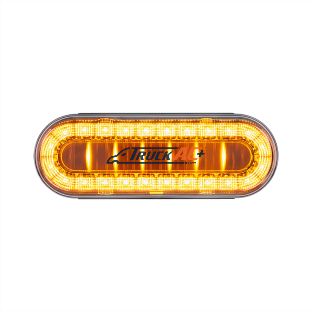 30 LED 6" Oval Lumos Light I-Series (Turn Signal) - Amber LED/Clear Lens - United Pacific 36103