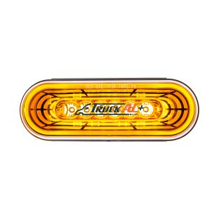 22 LED 6" Oval Abyss Light (Turn Signal) - Amber LED/Amber Lens - United Pacific 36570