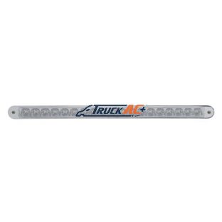 19 LED 12" Reflector Turn Signal Light Bar With Bezel - Amber LED/Clear Lens - United Pacific 37942