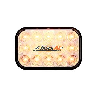 15 LED Rectangular Turn Signal Light - Amber LED/Clear Lens - United Pacific 38748