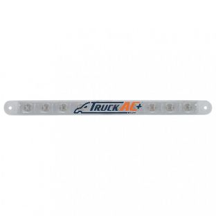 10 LED 9" Turn Signal Light Bar - Amber LED/Clear Lens - United Pacific 38944