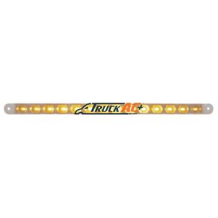 14 LED 12" Turn Signal Light Bar - Amber LED/Clear Lens - United Pacific 38948B